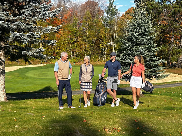Golfers playing Eagle Ridge Golf Course.